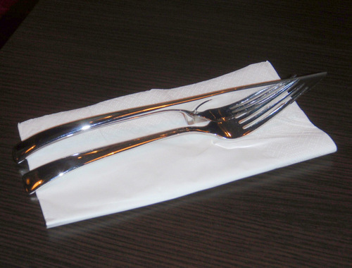 the base of the blade is rotated 90&deg;s from the blade.